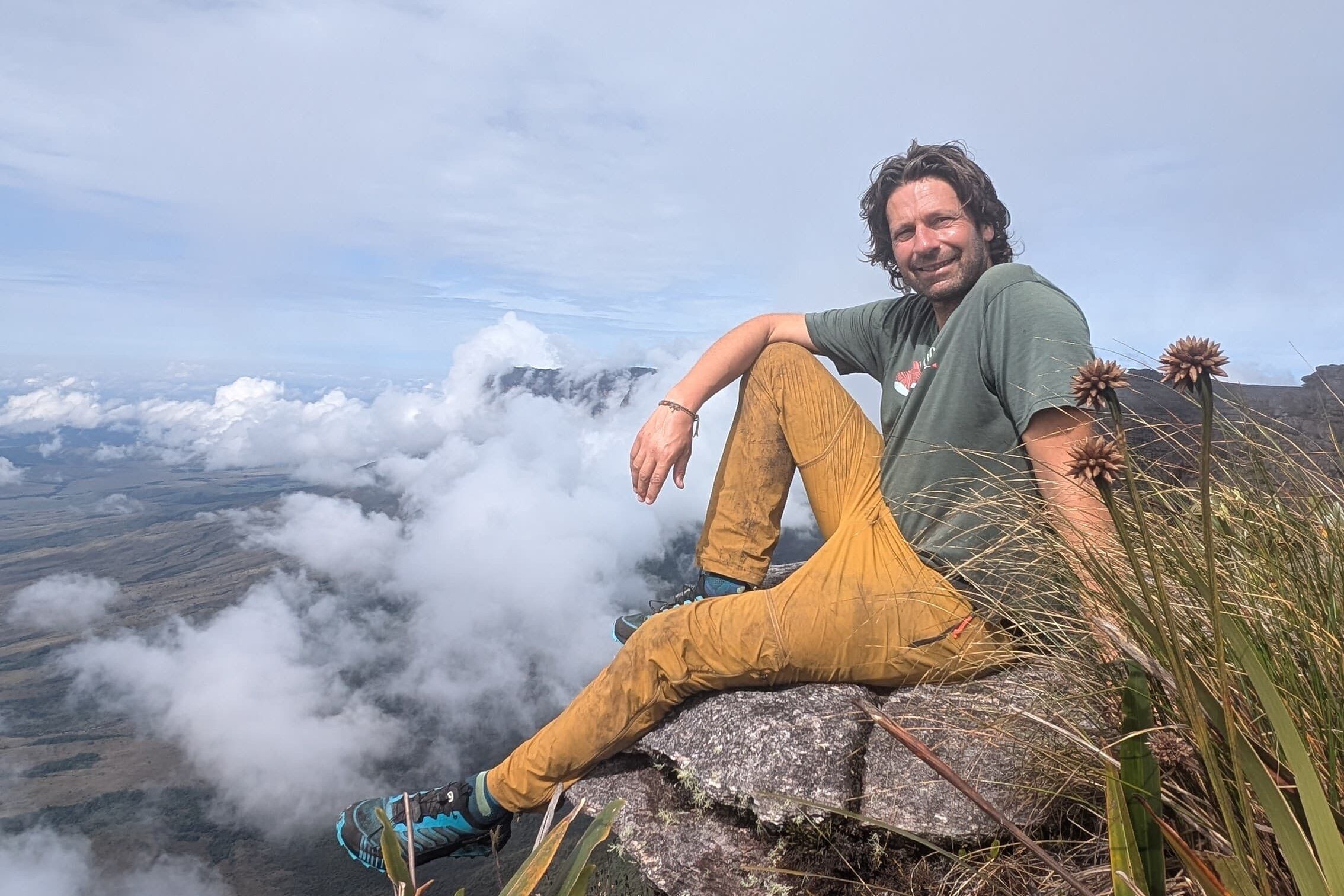 Andreas Aschaber am Tafelberg in Guyana